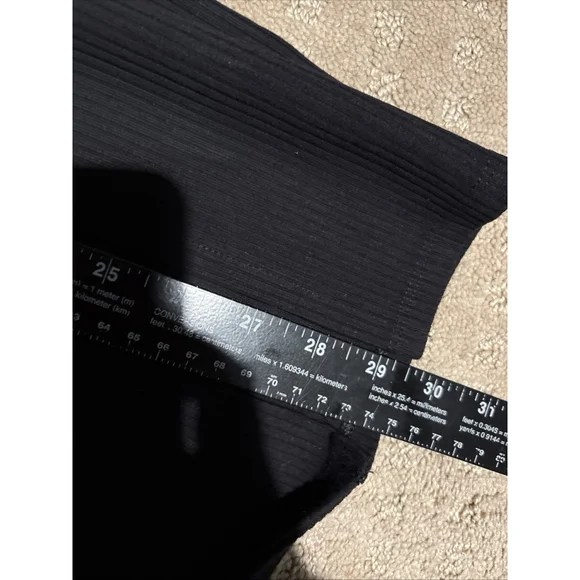 Veronique High-Waist Ribbed Academia Slit Office Siren Winter Skirt M - Picture 9 of 11